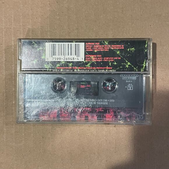 Skrew - Burning In Water Cassette Tape album industrial metal vintage thrash 90s - Picture 3 of 4